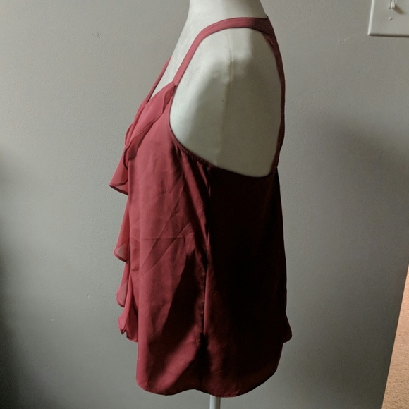 Flowy Ruffled Pink Blouse - Picture 4 of 4